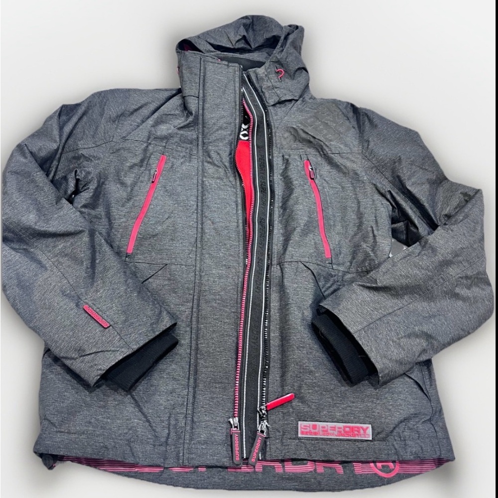 SUPERDRY Womens Windtrekker Hooded Windbreaker Jacket women’s Medium